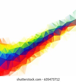 Colorful Polygonal Mosaic Background, Creative Design Templates