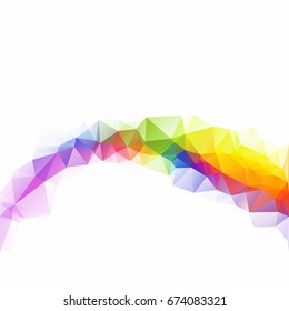 Colorful Polygonal Mosaic Background, Creative Design Templates