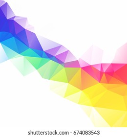 Colorful Polygonal Mosaic Background, Creative Design Templates
