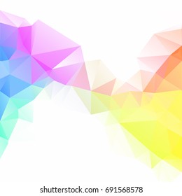 Colorful Polygonal Mosaic Background, Creative Design Templates