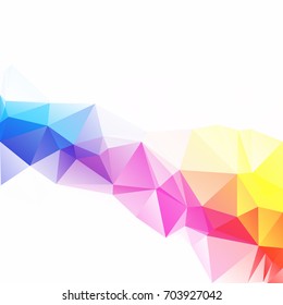 Colorful Polygonal Mosaic Background, Creative Design Templates