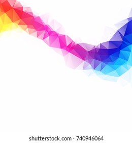 Colorful Polygonal Mosaic Background, Creative Design Templates