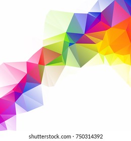 Colorful Polygonal Mosaic Background, Creative Design Templates