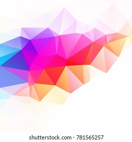 Colorful Polygonal Mosaic Background, Creative Design Templates