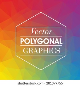 Colorful Polygonal Mosaic Background, Vector illustration, Creative Business Design Templates