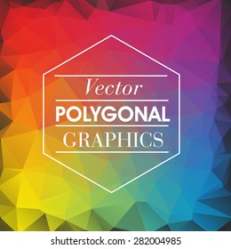 Colorful Polygonal Mosaic Background, Vector illustration, Creative Business Design Templates