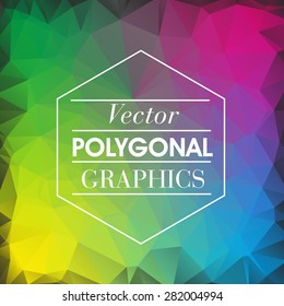 Colorful Polygonal Mosaic Background, Vector illustration, Creative Business Design Templates
