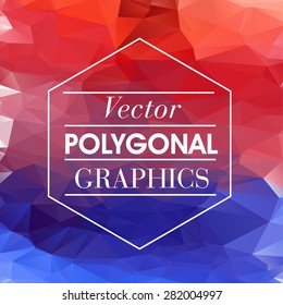 Colorful Polygonal Mosaic Background, Vector illustration, Creative Business Design Templates