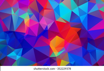 Colorful Polygonal Mosaic Background, Vector illustration