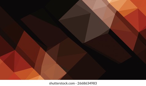 El patrón de mosaico poligonal colorido de triángulos geométricos abstractos crea un fondo de Diseño web futurista