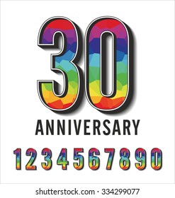 Colorful polygonal numbers anniversary collection