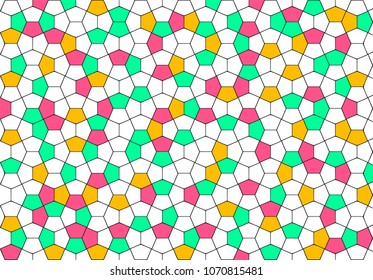 Colorful polygonal pattern. Eps pattern. Vectorel grid polygonal