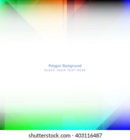 Colorful polygonal shape background