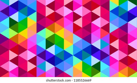 Colorful Polygonal Triangle Background Pattern Design Graphic