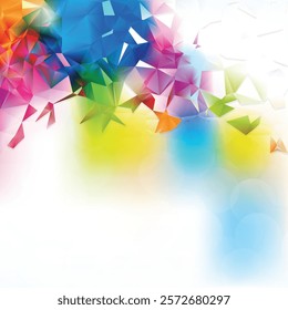 Colorful Polygonal Triangular Background Design