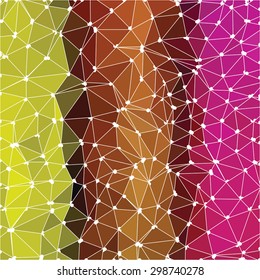 Colorful polygonal vector background