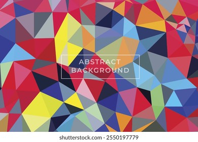 Colorful Polygonal Vector Background Design Template