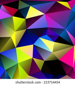 Colorful polygonal vector background, eps 10