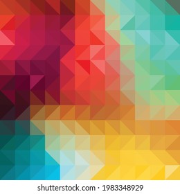 Fondo de escritorio de Triángulos de polígonos coloridos