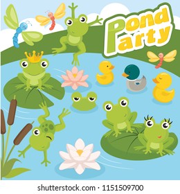 Colorful Pond party