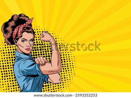 Colorful pop art comic poster 