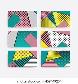 Colorful Pop art geometric pattern with bright bold blocks of squiggles. Material design background in black and white. Futuristic, prospectus, poster, magazine, broadsheet, leaflet, book, billboard