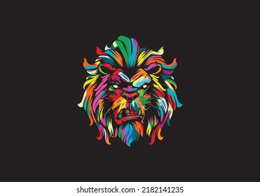 Colorful pop art style color pattern