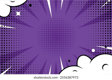 Colorful Pop Up Comic Background Design