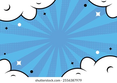 Colorful Pop Up Comic Background Design
