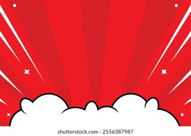 Colorful Pop Up Comic Background Design
