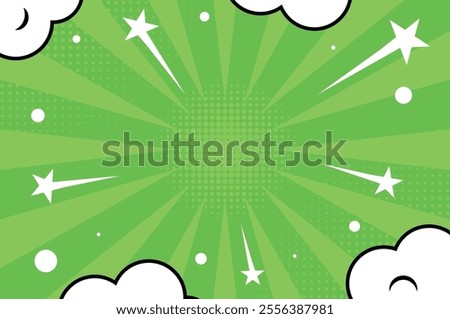 Colorful Pop Up Comic Background Design