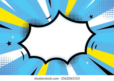 Colorful Pop Up Comic Strip Background Design Collection