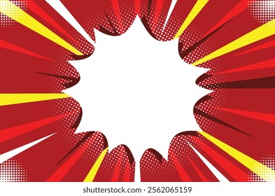 Colorful Pop Up Comic Strip Background Design Collection