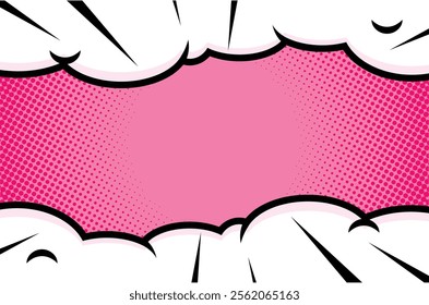 Colorful Pop Up Comic Strip Background Design Collection