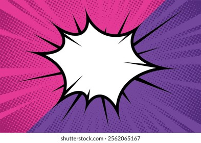 Colorful Pop Up Comic Strip Background Design Collection