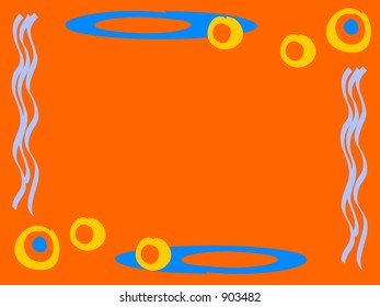 colorful pop frame