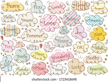 Colorful pop speech bubble design