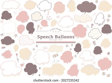 Colorido diseño de burbujas de habla pop