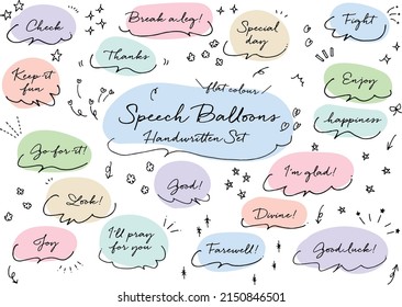 Colorful pop speech bubble design