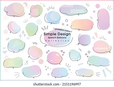 Colorful pop speech bubble design