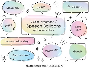 Colorful pop speech bubble design