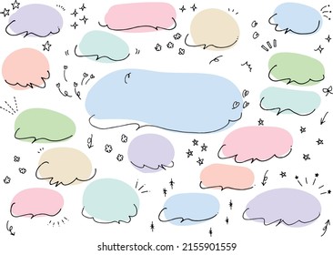 Colorful pop speech bubble design