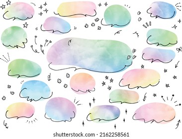 Colorful pop speech bubble design