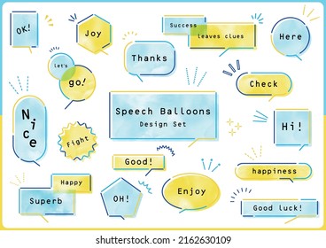 Colorful pop speech bubble design