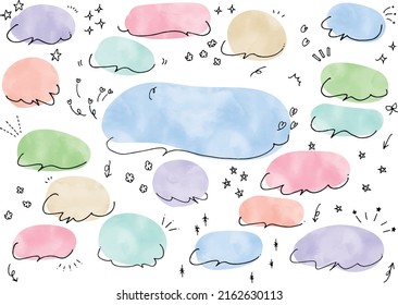 Colorful pop speech bubble design