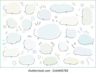 Colorful pop speech bubble design