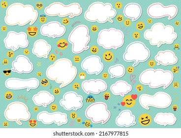 Colorful pop speech bubble design