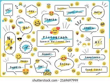Colorful pop speech bubble design