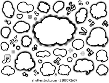 Colorful pop speech bubble design