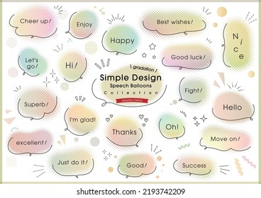 Colorful pop speech bubble design